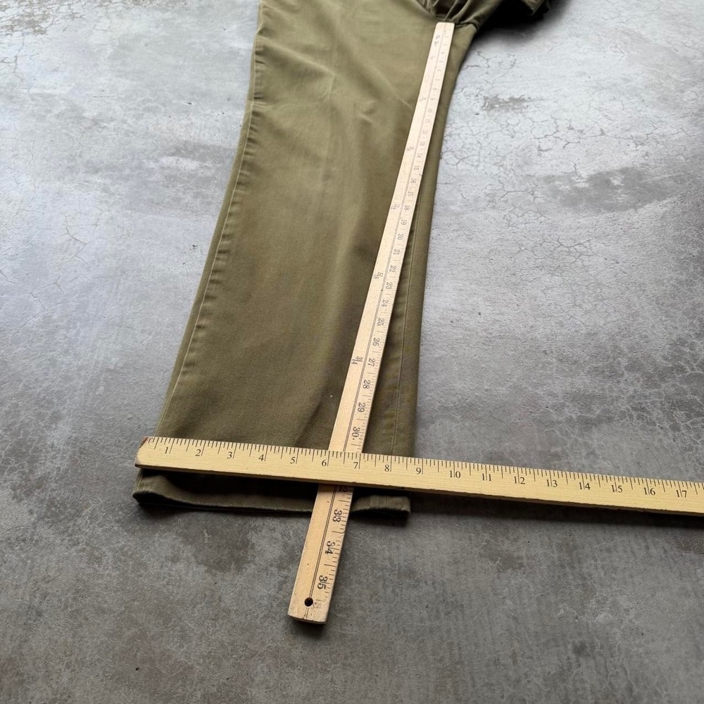 Vintage 90's polo Ralph Lauren olive green prospect pant Cotton chino trousers - Picture 6 of 7